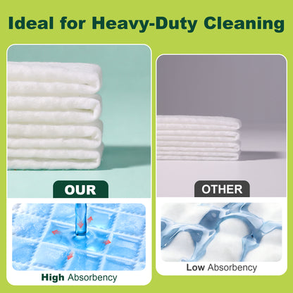 JOYMOOP 72 Pcs Disposable Wet Sweeping Cloths Compatible with Swiffer Sweeper Mop, Disposable Dust Refills Mop Pads for Floor Mopping and Cleaning, Lemon Scent, Mop Not Included