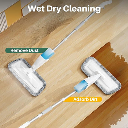 Spray Mop for Floor Cleaning, Dry Wet Microfiber Mop