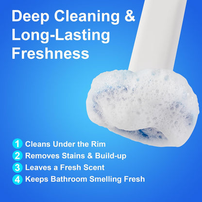 JOYMOOP Toilet Brush Replacement Pads – 36 Count Super Absorbent Cleaning Refills, Safe for Porcelain, Chrome & Enamel (Toilet, Sink, Bathtub, Urinal)