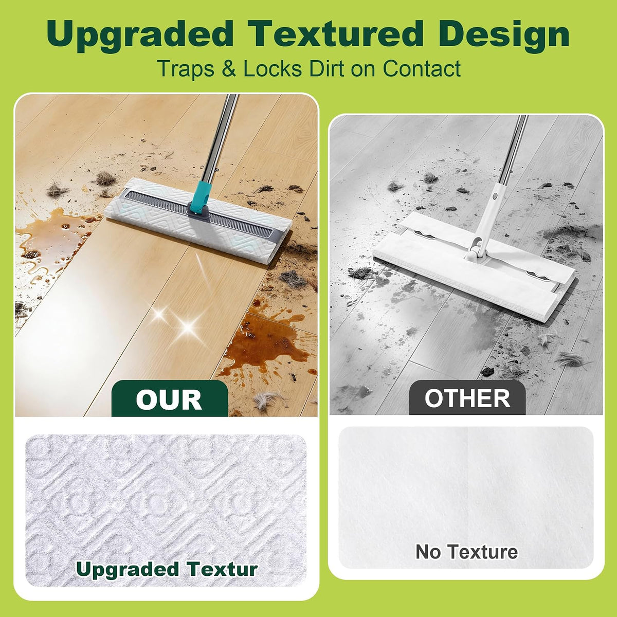 144ct Dry Mop Pads Refills for Swiffer Sweep Mop, Dust Cloths, Unscented
