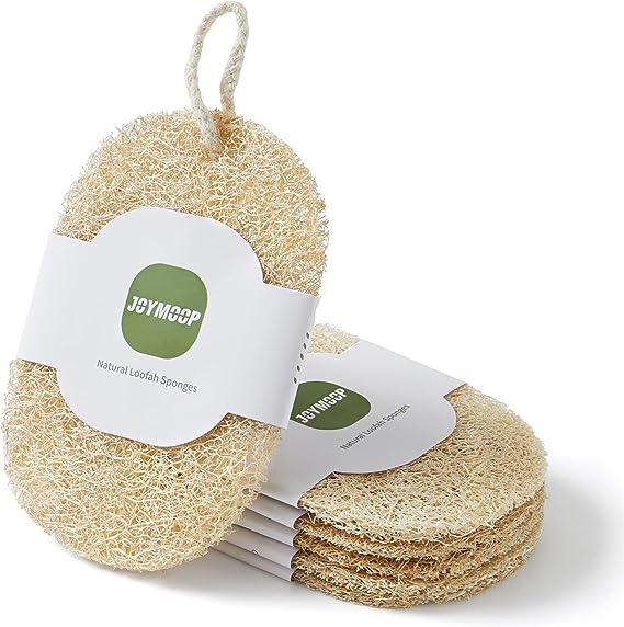 Loofah Dish Sponges, Natural Dishwashing Sponges for Kitchen, Kitchen Scrubber Loofahs